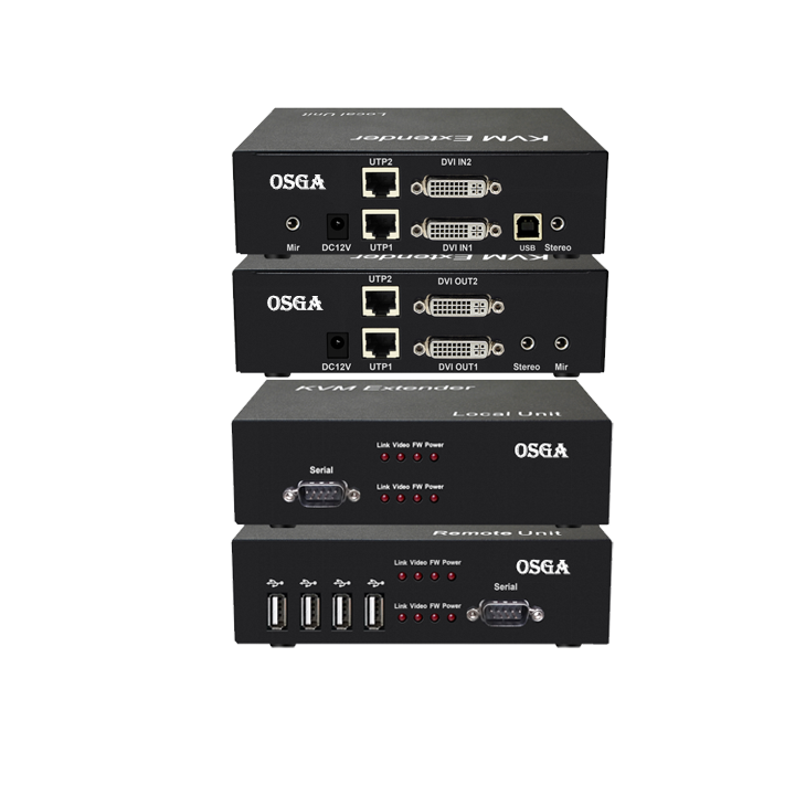 OSGA 4K高清双显示器传送,更长距离传输解决方案 OSGA 4K高清双显示器传送,更长距离传输解决方案